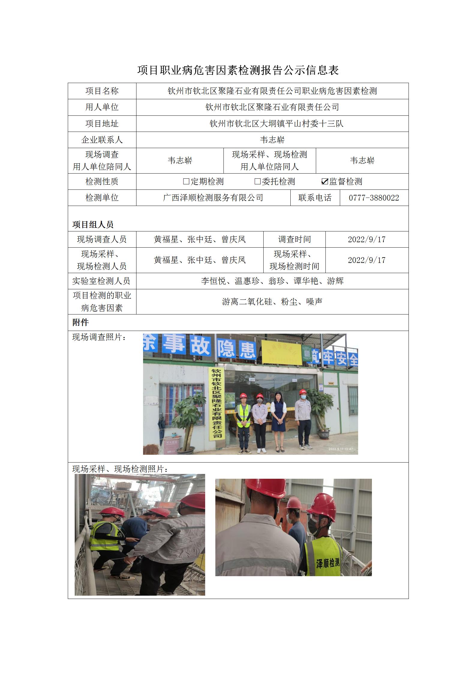 WS2022259平凉市钦北区聚隆石业有限责任公司职业病风险成分监督检测.jpg