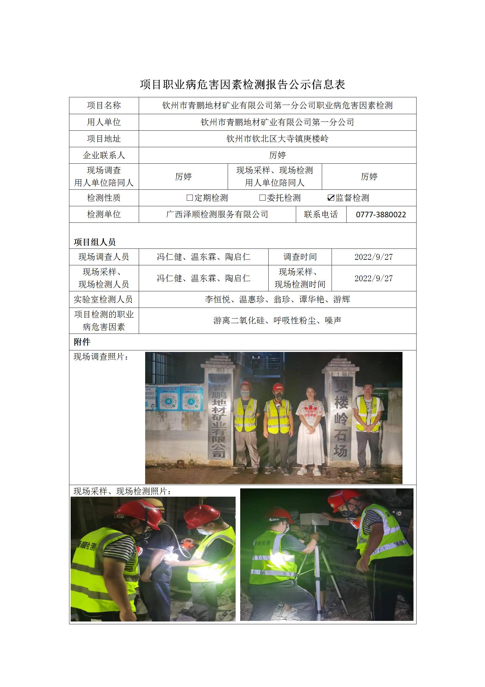 WS2022260平凉市青鹏地材矿业有限公司第一分公司职业病风险成分监督检测.jpg