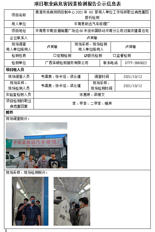 WS2021183平南县致远汽车建理厂工作场所职业病风险成分委托检测.PNG
