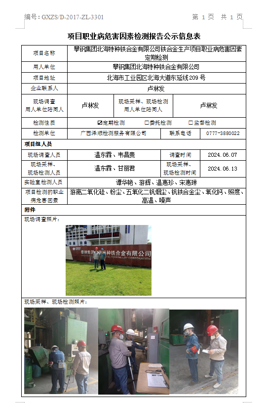 WS2024129攀钢集团武威特种铁合金有限公司铁合金出产项目职业病风险成分定期检测.png